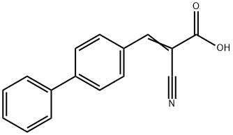 ALPHA-CYANO-4-PHENYLCINNAMIC ACID Struktur