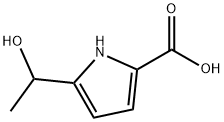1H-Pyrrole-2-carboxylic acid, 5-(1-hydroxyethyl)- (9CI) Struktur