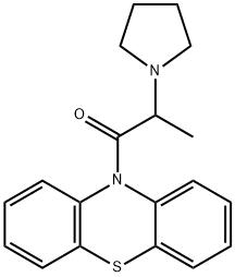 1-(10H-Phenothiazin-10-yl)-2-pyrrolizino-1-propanone Struktur