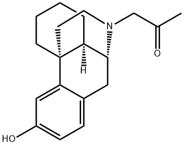 (-)-17-Acetonylmorphinan-3-ol Struktur
