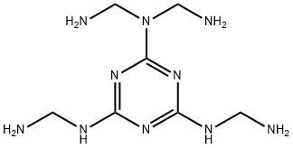 N,N,N',N''-Tetrakis(aminomethyl)-1,3,5-triazine-2,4,6-triamine Structure