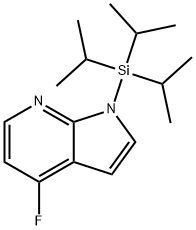 1H-Pyrrolo[2,3-b]pyridine, 4-fluoro-1-[tris(1-methylethyl)silyl]-|4-氟-1-[三(1-甲基乙基)硅酯]-1H-吡咯并[2,3-B]吡啶