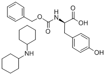 N-ALPHA-CARBOBENZOXY-D-TYROSINE DICYCROHEXYLAMMONIUM SALT Struktur