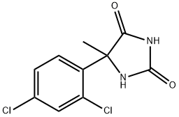 5-(2,4-dichlorophenyl)-5-methyl-hydantoi                                                                                                                                                                                                                                                                                                                                                                                                                                                                             Struktur