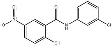 3CHLORO5NITROSALICYLANILIDE Struktur