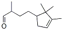 alpha,2,2,3-tetramethylcyclopent-3-ene-1-butyraldehyde Struktur