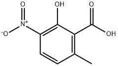 Benzoic acid, 2-hydroxy-6-methyl-3-nitro- (9CI) Struktur