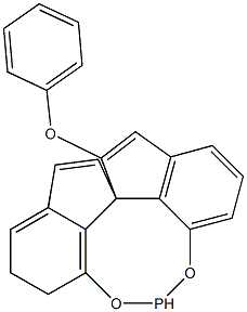 苯基-[R-1,1-螺二氫茚-7,7-二基]-亞磷酸酯 結構式