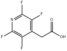 (2,3,5,6-四氟-4-吡啶基)乙酸, 65697-73-6, 結(jié)構(gòu)式