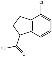 4-氯-2,3-二氫-1H-茚-1-羧酸, 66041-25-6, 結構式
