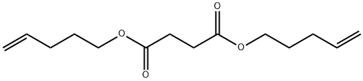 dipent-4-enyl butanedioate 結(jié)構(gòu)式