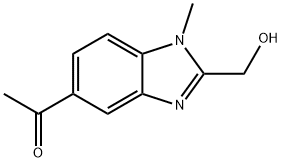 5-Acetyl-1-methyl-1H-benzimidazole-2-methanol Struktur