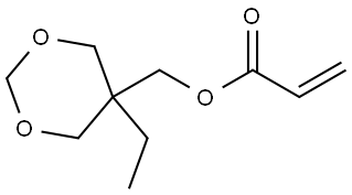 (5-ethyl-1,3-dioxan-5-yl)methyl acrylate Struktur