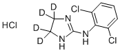 CLONIDINE-D4 HCL (IMIDAZOLINE-4,4,5,5-D4) Struktur