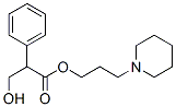 3-Hydroxy-2-phenylpropionic acid 3-piperidinopropyl ester Struktur