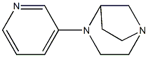 1,4-Diazabicyclo[3.2.1]octane,4-(3-pyridinyl)-,(+)-(9CI) Struktur