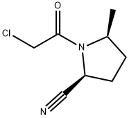 2-Pyrrolidinecarbonitrile, 1-(chloroacetyl)-5-methyl-, (2S,5S)- (9CI) Struktur