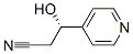 4-Pyridinepropanenitrile,beta-hydroxy-,(betaS)-(9CI) Struktur