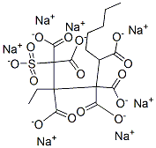 sodium 1-(2-ethylhexoxycarbonyl)nonane-1-sulfonate Struktur