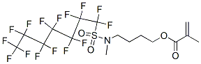 4-[methyl[(pentadecafluoroheptyl)sulphonyl]amino]butyl methacrylate Struktur