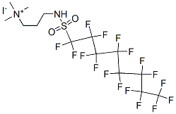 [3-[[(heptadecafluorooctyl)sulphonyl]amino]propyl]trimethylammonium iodide Struktur