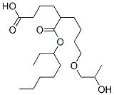 Hexanedioic acid, polymer with 1,4-butanediol and 1,2-propanediol, 2-ethylhexyl ester Struktur