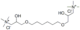 3,3'-[hexane-1,6-diylbis(oxy)]bis[2-hydroxypropyltrimethylammonium] dichloride Struktur