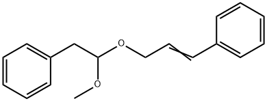 [2-methoxy-2-[(3-phenylallyl)oxy]ethyl]benzene Struktur