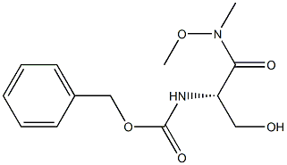 BENZYL (S)-1-(N-METHOXY-N-METHYLCARBAMOYL)-2-HYDROXYETHYLCARBAMATE Struktur