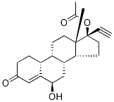 6β-Hydroxy Norethindrone Acetate Struktur