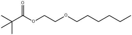 2-(hexyloxy)ethyl pivalate Struktur