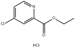 2-Pyridinecarboxylic acid, 4-chloro-, ethyl ester, hydrochloride Struktur