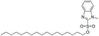 2-heptadecyl-1-methyl-1H-benzimidazolesulphonic acid Struktur