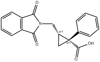 (Z)-1-Phenyl-2-(phthalimidomethyl)cyclopropanecarboxylic acid|(Z)-1-苯基-2-(鄰苯二甲酰亞氨基甲基)環(huán)丙烷羧酸