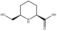2-Piperidinecarboxylicacid,6-(hydroxymethyl)-,(2S,6R)-(9CI) Struktur