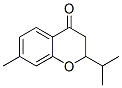 2,3-Dihydro-7-methyl-2-isopropyl-4H-1-benzopyran-4-one Struktur