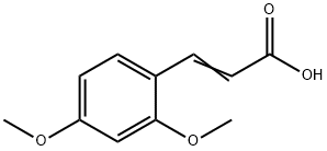 2,4-DIMETHOXYCINNAMIC ACID Struktur