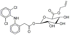 Diclofenac Acyl--D-glucuronide Allyl Ester, 698358-10-0, 結(jié)構(gòu)式