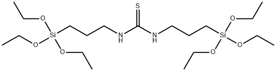 N,N'-雙(3-三乙氧基甲硅烷基丙基)硫脲 結構式