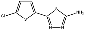 5-(5-CHLORO-THIOPHEN-2-YL)-[1,3,4]THIADIAZOL-2-YLAMINE
 Struktur