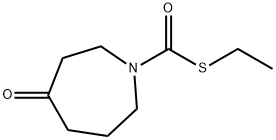 1H-Azepine-1-carbothioic acid, hexahydro-4-oxo-, S-ethyl ester Struktur