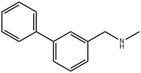 1-(biphenyl-3-yl)-N-methylmethanamine Struktur