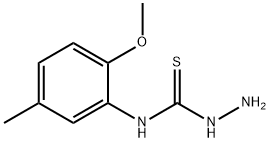 4-(2-METHOXY-5-METHYLPHENYL)-3-THIOSEMICARBAZIDE Struktur