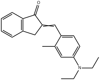 2-[[4-(Diethylamino)-2-methylphenyl]methylene]-2,3-dihydro-1H-inden-1-one Struktur