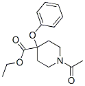 ethyl 1-acetyl-4-phenoxy-piperidine-4-carboxylate Struktur