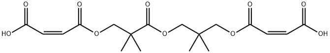 3-[3-[(3-carboxy-1-oxoallyl)oxy]-2,2-dimethyl-1-oxopropoxy]-2,2-dimethylpropyl maleate Struktur