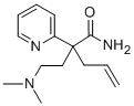 alpha-Allyl-alpha-(2-(dimethylamino)ethyl)-2-pyridineacetamide Struktur