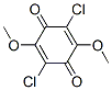 3,6-dichloro-2,5-dimethoxy-4-benzoquinone Struktur