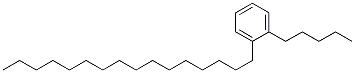 Hexadecylpentylbenzene Struktur
