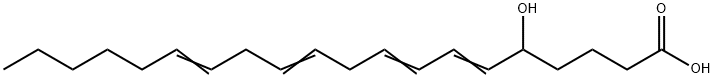 5-hydroxy-6,8,11,14-eicosatetraenoic acid Struktur